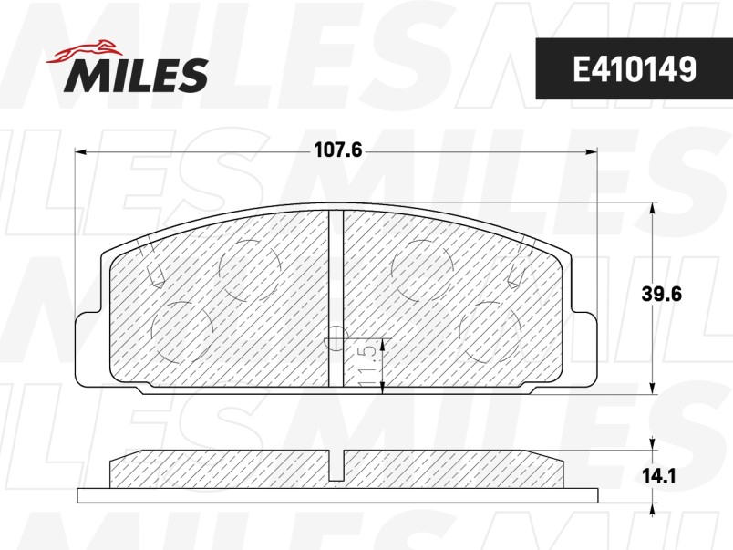 Колодки тормозные задние Mazda 6 (GG, GH)) E410149