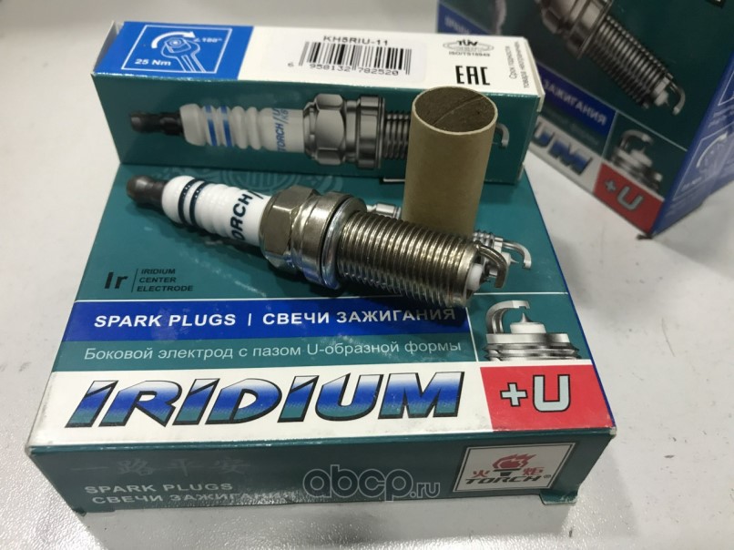 Свеча TORCH IRIDIUM+U для HYUNDAI ix35/SantaFe/Sonata, KIA Sorento/Sportage, MITSUBISHI ASX/Lancer VIII, NISSAN Alme
