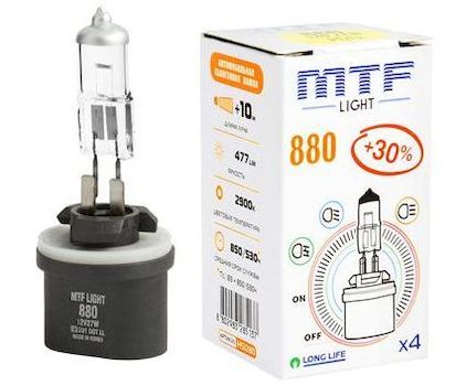 Лампа MTF H27-12-27 +30% (880) Standard Long Life x4