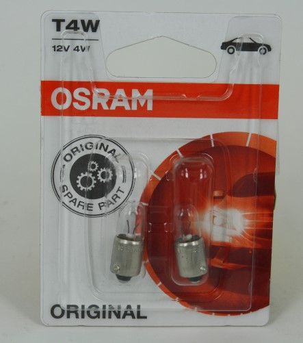 Лампа Osram 12V T4W (блистер 2шт.)