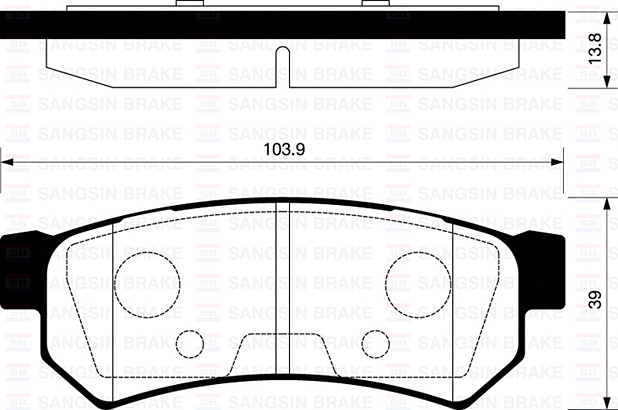 Колодки тормозные Chevrolet Lacetti задние /дисковые/