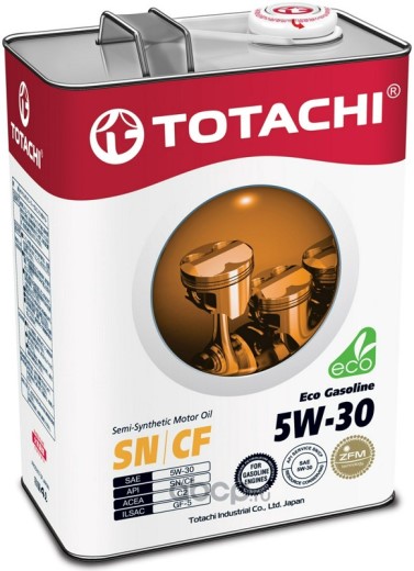 Масло моторное TOTACHI Eco Gasoline 5W30 SN/CF (4л.) п/синт