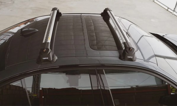 Багажник TURTLE AIR-3 для а/м BMW (серебристый) в штатные места
