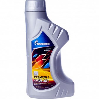 Масло моторное GAZPROMNEFT Premium L 5W40 1л.синт.