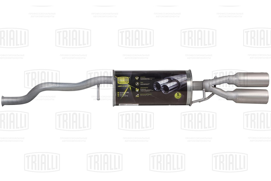 Глушитель основной 2180 Lada Vesta Cross алюминизированный