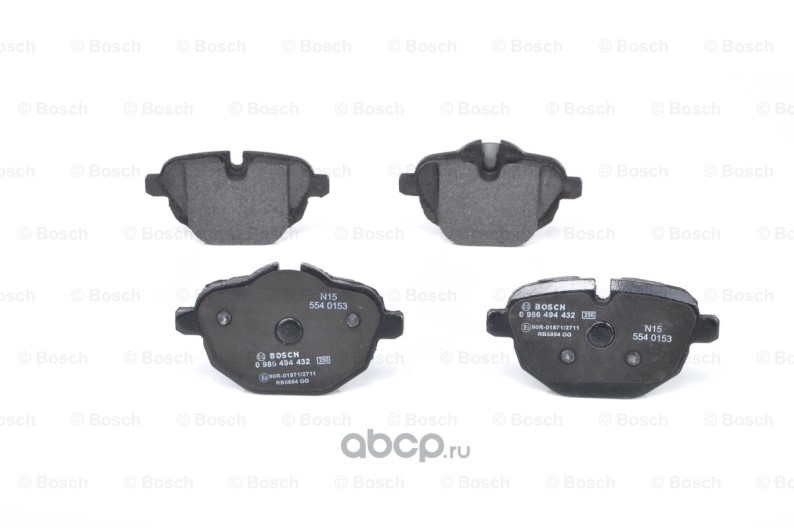 Колодки тормозные BMW 5 (F10, F18) 03.10--, X3 (F25) 09.10-- задние дисковые