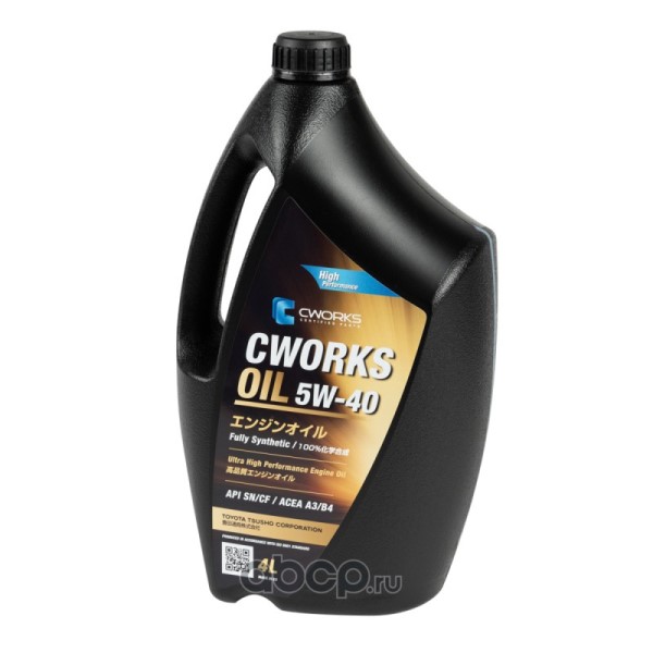 Масло моторное Cworks Oil 5W40 SN/CF A3/B4 (4л.) синт.