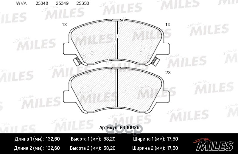 Колодки передние Hyundai Solaris, CRETA 2.0; Kia RIO III   E400036  (Новая смесь)