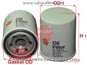 Фильтр масляный Sakura C1011 (W 610/3)