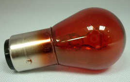 Лампа PHILIPS 12V PR21/5W+30% BAW15D  Vision (Premium) красная