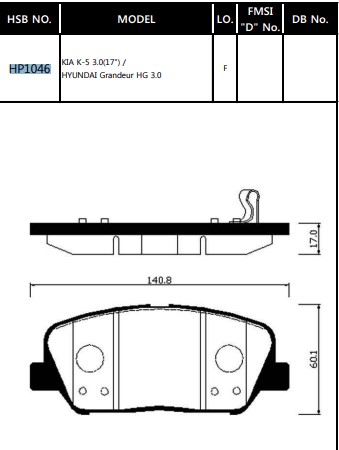 Колодки тормозные Ceed 12--  16, i30 11-- 16  передние