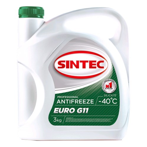 Антифриз SINTEC EURO G-11 зеленый  (3кг)