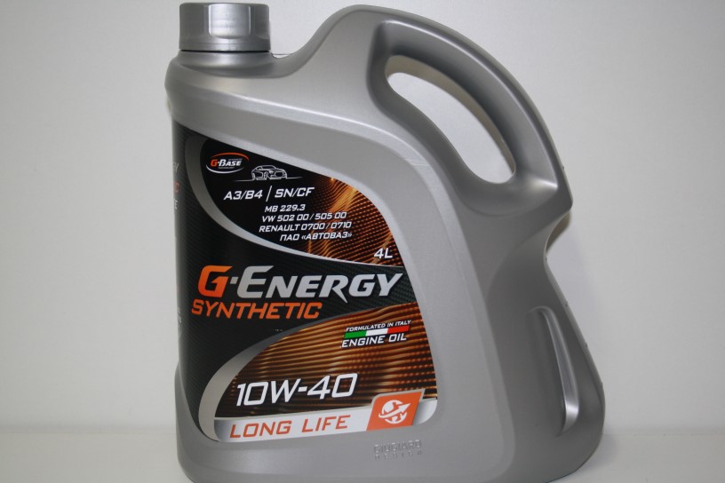 Масло моторное G-Energy Synthetic Long Life 10W-40 4л.