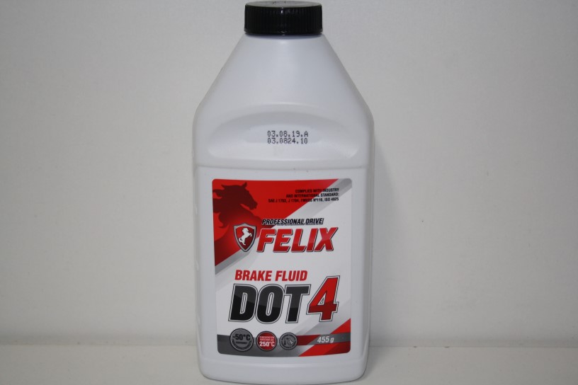 Жидкость тормозная FELIX DOT-4 0,455 кг.