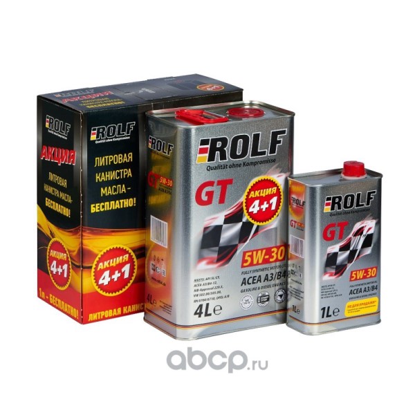 Масло моторное ROLF  5W30 С3 API SN/CF 4л