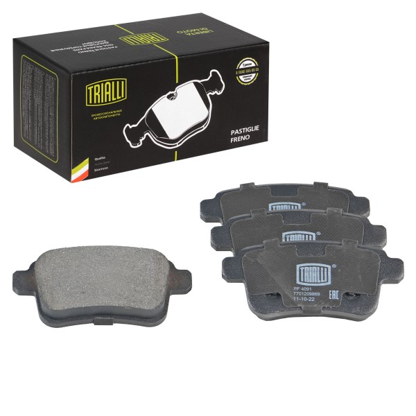 Колодки тормозные Renault Kangoo II 08--, Mercedes-Benz Citan 12-- задние