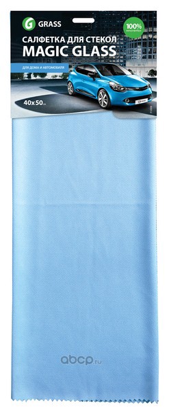 Салфетка микрофибра 40х50 для стекол  Magic Glass