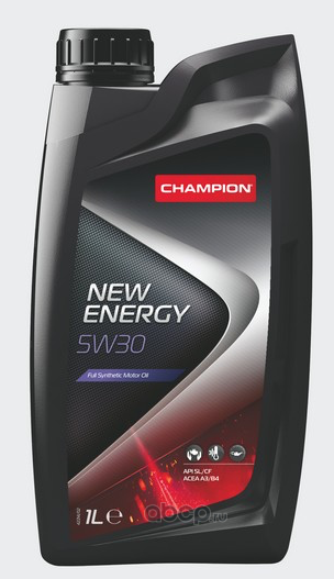 Масло моторное CHAMPION NEW ENERGY 5W30 A3/B4-12, SL/CF 1л. синт.