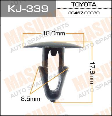 Пистон (клипса крепежная пласт.) KJ-339