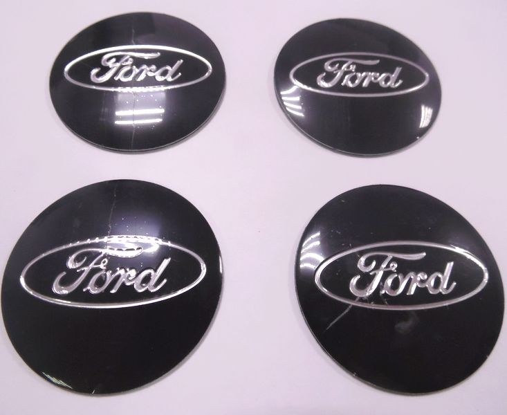 Наклейка на колпаки Ford сферическая изогнутая 5,4см к-т 4шт