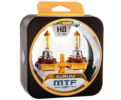 Лампа MTF H8-12-35 3000K Aurum NEW набор 2шт