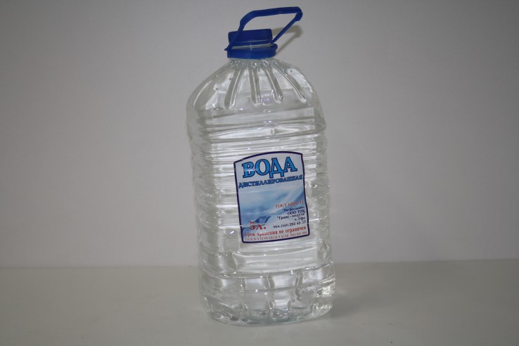 Вода дистиллированная  5л.