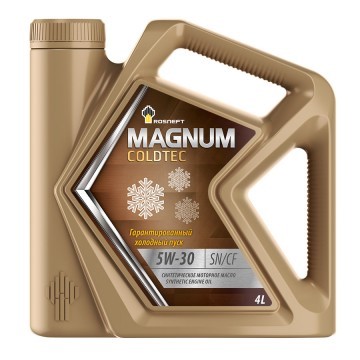 Масло моторное Роснефть Magnum Coldtec 5W30 (4л) NEW синт.