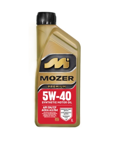 Моторное масло  MOZER  Premium 5W-40 SN/CF (синт)  1л