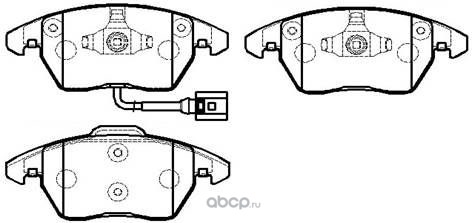 Колодки тормозные передние Audi A3 Volkswagen G5 PASSAT 06TOURAN 03)06CADDY 04)