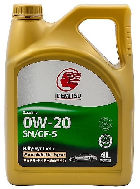 Масло моторное IDEMITSU FULLY-SYNTHETIC SN/GF-5 0W20 4л