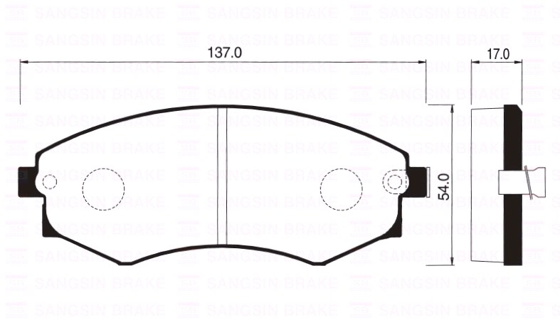 Колодки тормозные Hyundai Elantra=)00 передние