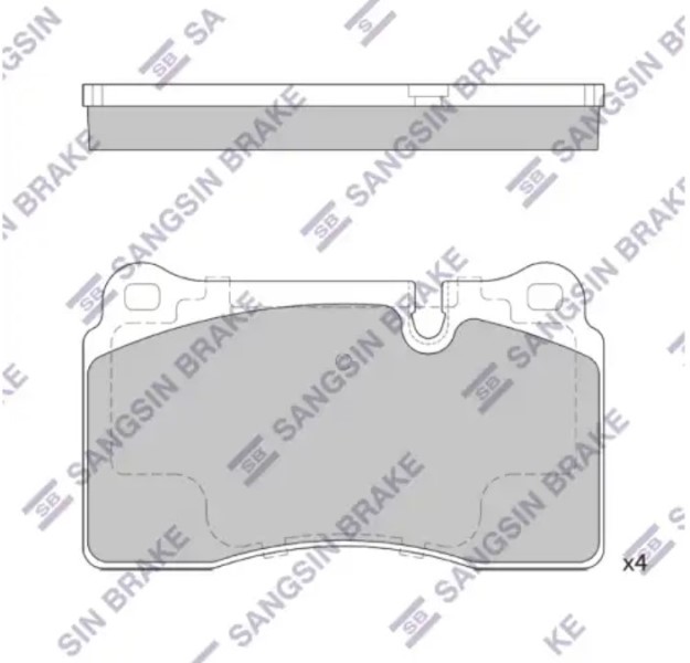 Колодка торм. Volkswagen Touareg Range Rover 3.2-4.2i/3.0TDi 05 перед.