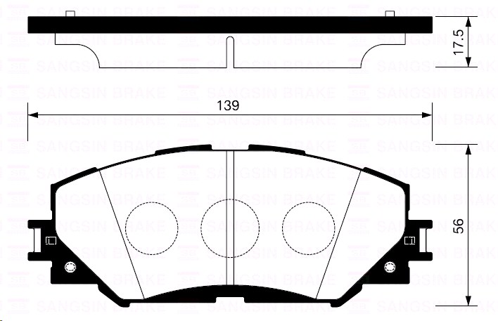 Колодки тормозные Toyota AURIS 06 =)/Corolla 02=)/RAV 4 06=) передние