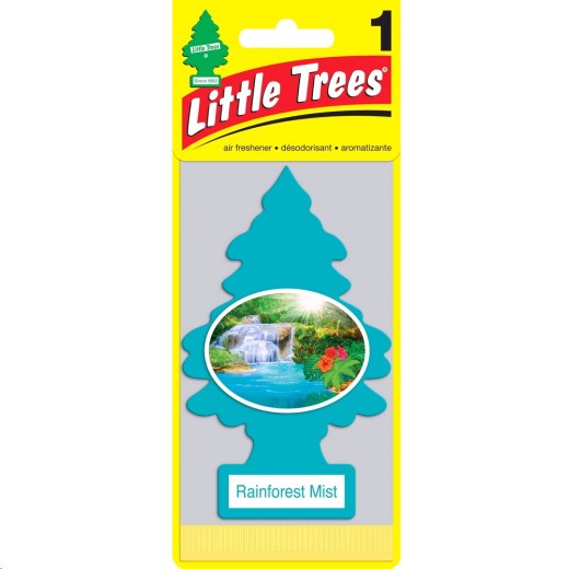 Освежитель (ароматизатор) подвесной картон Car Freshener елочка Rainforest Mist Тропический туман (144)