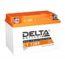 Аккумулятор 12V 9Ah для скутеров DELTA (YTX9-BS) прям. поляр. (150*86*108 пуск. ток 135A)