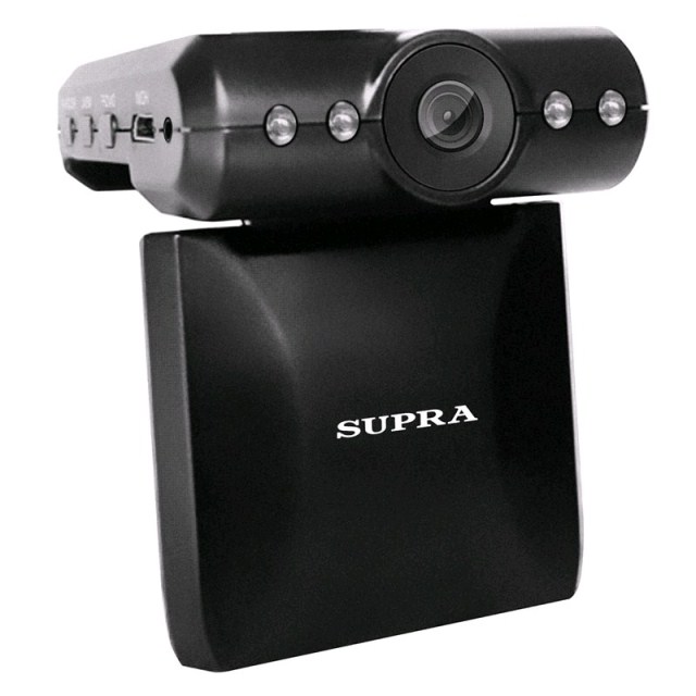 Видеорегистратор SUPRA SCR-600new SD/SDHC до 16Gb,, miniUSB, AV, экран 6,4см., н
