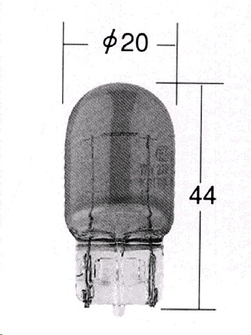 Лампа KOITO 12V WY21W бесцокольная оранжевая (желтая) одноконтактная