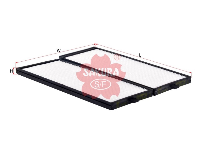 Фильтр салонный Accent-ТагАЗ, Getz, Verna 1.6л из 2 частей