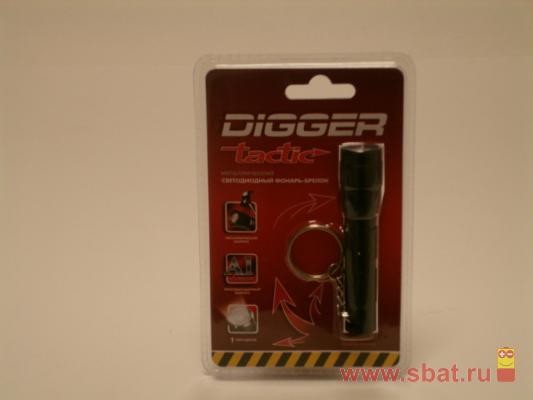 Фонарь Digger  MR-0209 (3*R03) 9 св/д пластик желтый