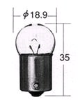Лампа KOITO 12V RY10W желтая