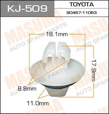 Пистон (клипса крепежная пласт.) KJ-509