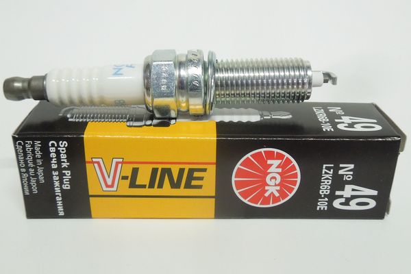 Свеча NGK  V-Line №49 LZKR6B-10E  Hyundai Solaris Elantra I30 Kia Ceed Soul
