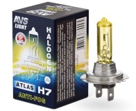 Лампа AVS H7-12-55 Atlas Anti-Fog желтая