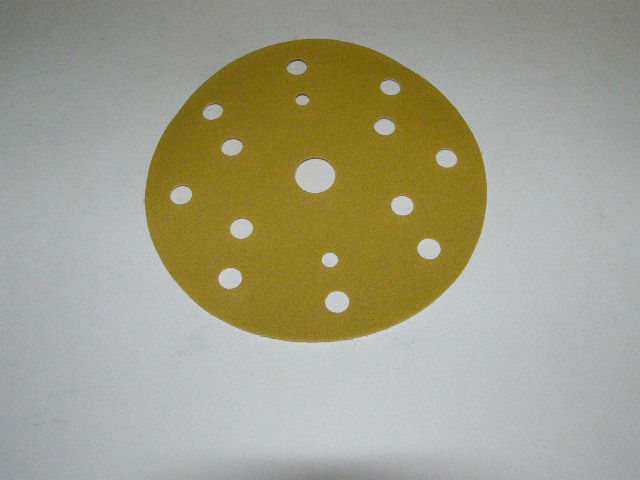 Бумага наждачная круг № 120 -15 отв.D=150 мм на липучке