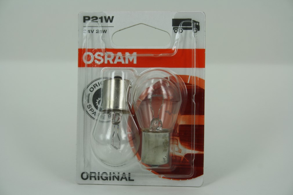 Лампа Osram 24V  P21 W  блистер (2шт)