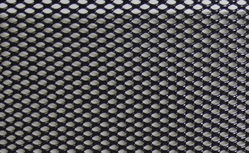 Сетка декор алюмин. ячейка 6мм х 3,5мм черная размер 100 х 20см