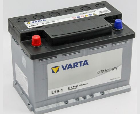 Аккумулятор 6СТ 74Ah пп(+,-) 680А VARTA СТАНДАРТ