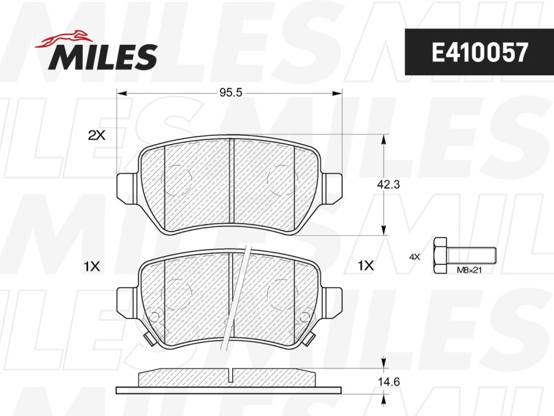 Колодки тормозные Opel ASTRA G/H/ZAFIRA A задние