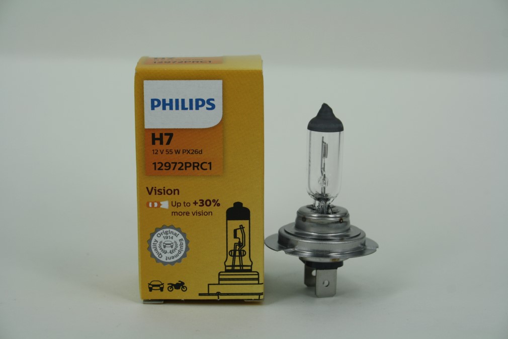 Лампа PHILIPS H7-12-55+ 30% VISION