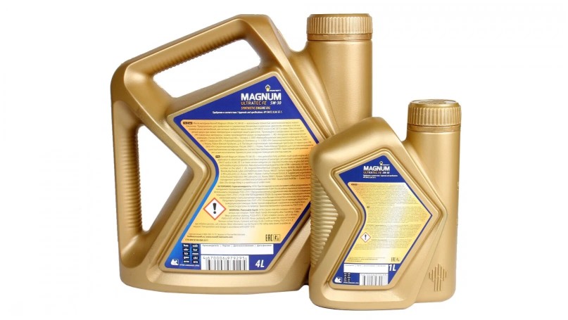 Масло моторное Роснефть Magnum Ultratec FE 5W-30 API SN/CF синт.  Промо 4л +1 л в подарок)
